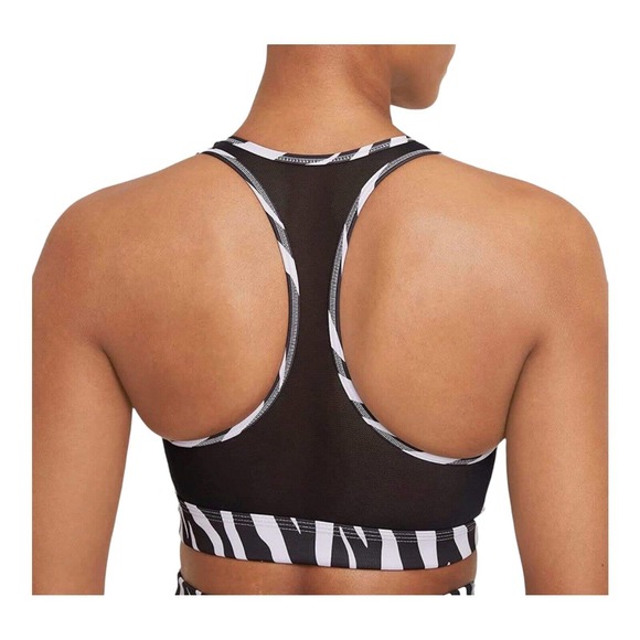 Nike Sports Bra Women's Size Medium Dri-FIT Swoosh Icon Clash Medium-Support - Picture 4 of 5